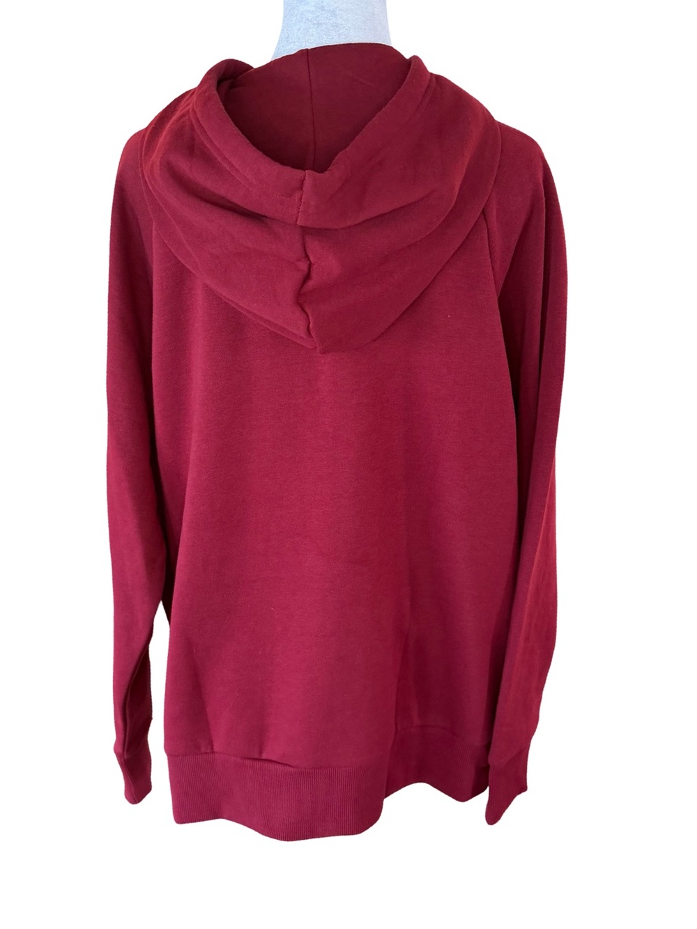 Under Armour Women’s Long Sleeved Rival Fleece Hoodie In Maroon Size L - Picture 4 of 8